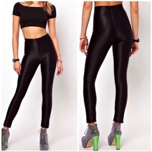 American Apparel Black Disco Pants